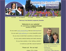 Tablet Screenshot of dentistlongmont.com